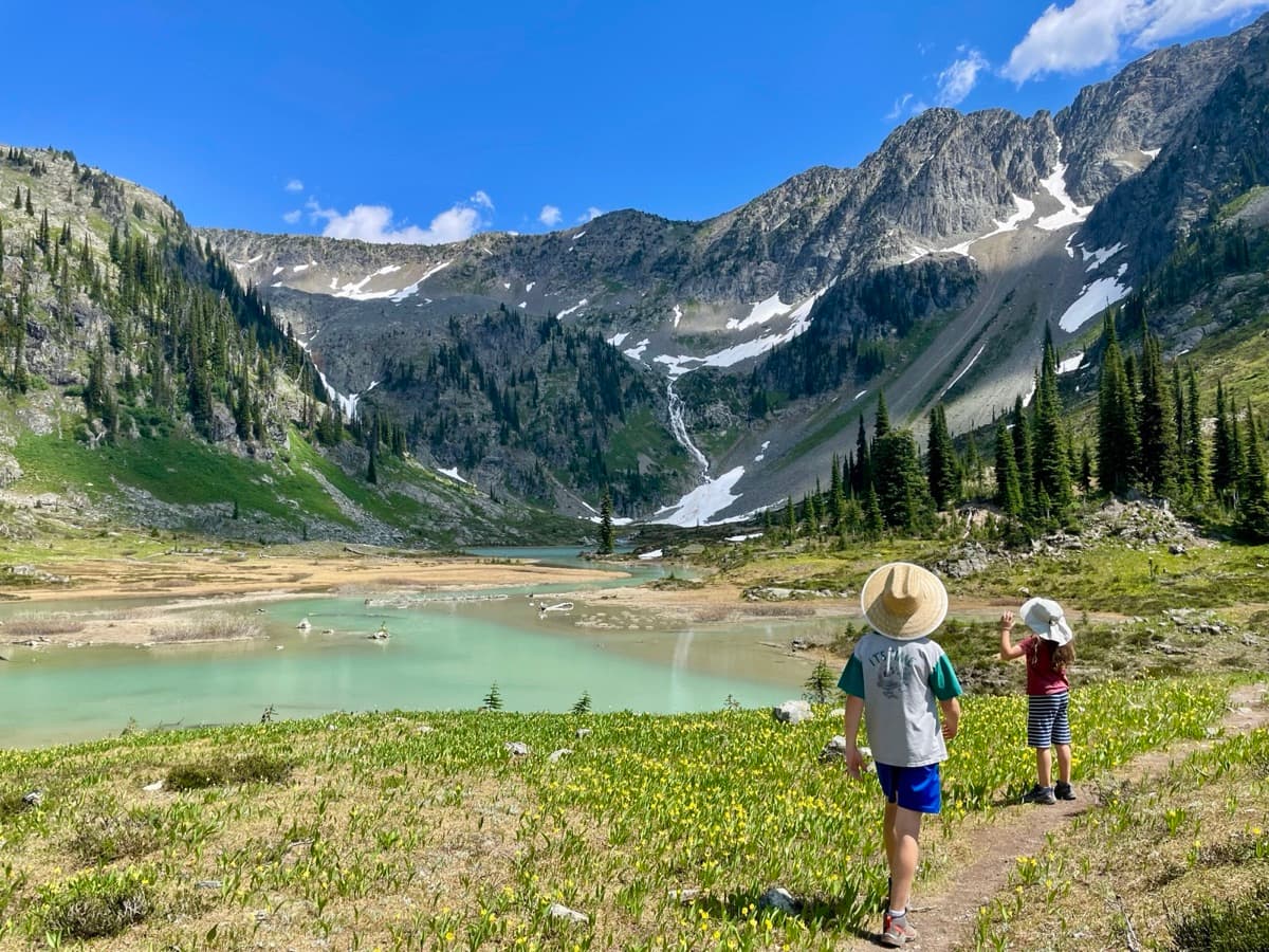 Children exploring and learning together outdoors